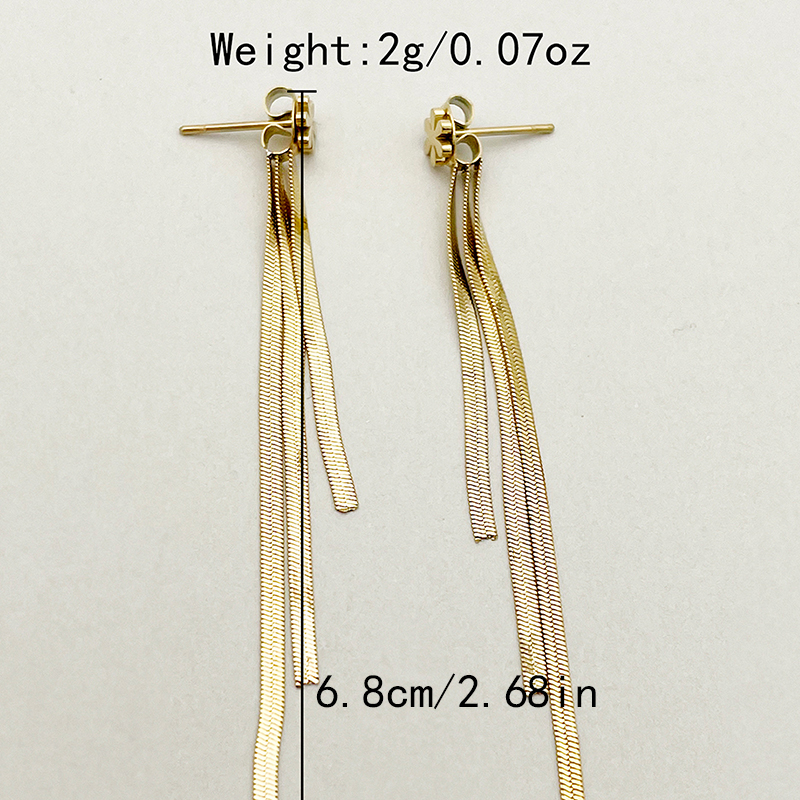 Round Drop Earrings For Women With 14K Gold Plated PVD Vacuum Coating And 304 Stainless Steel Posts 3
