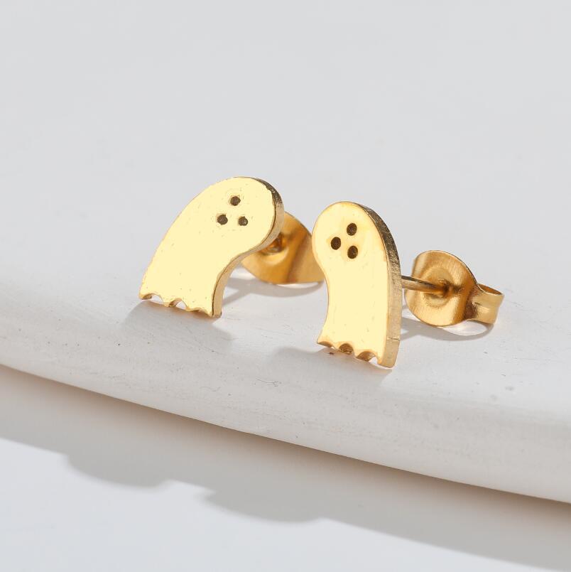 Waterproof Non Tarnish Animal Zodiac Earrings For Women In 18K Gold PVD Coated 316 Stainless Steel Stud Earrings 3