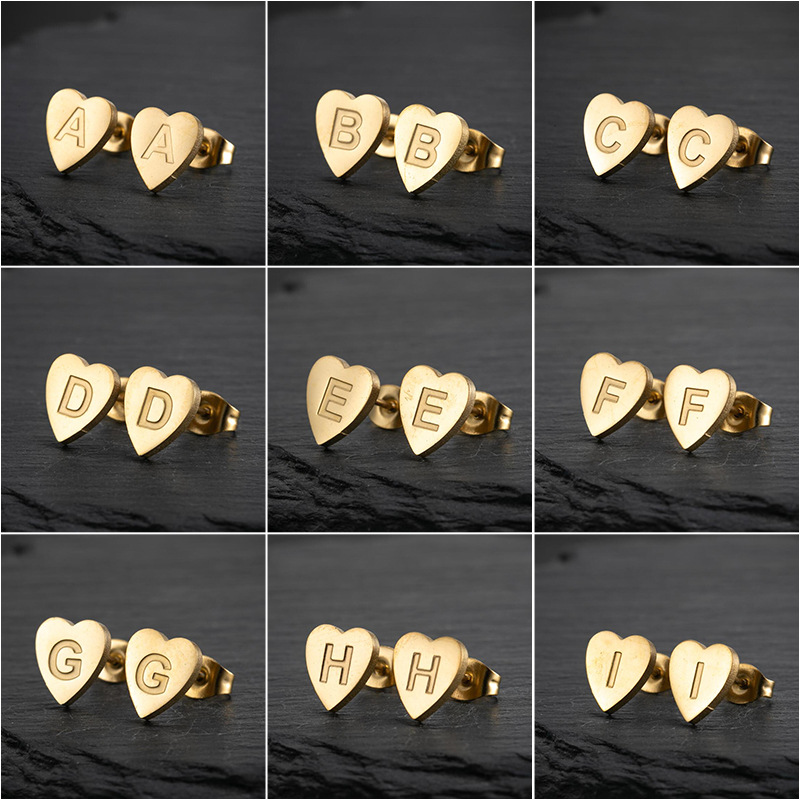 Waterproof Non Tarnish Earrings For Women With 316 Stainless Steel Studs, 18K Gold PVD Coated 304 Stainless Steel