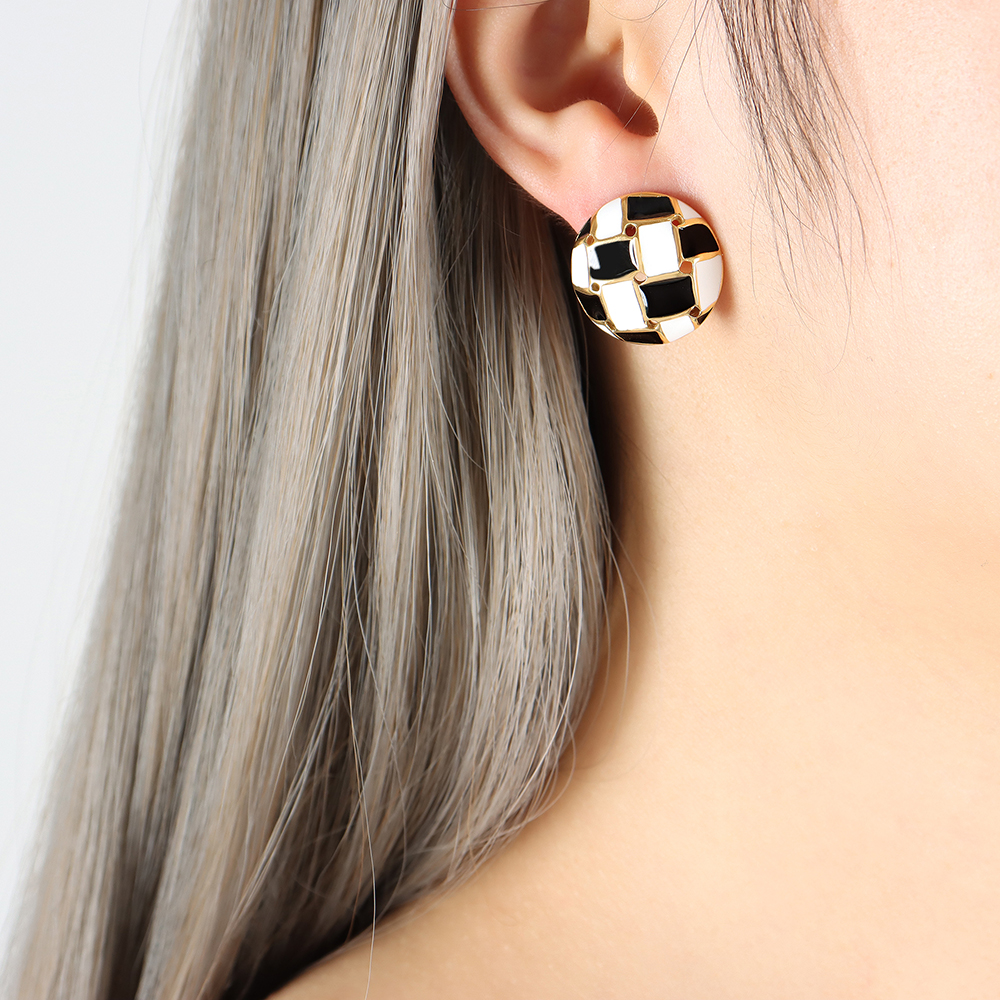 Heart Shape Earrings For Women With 18K Gold Plated 304 Stainless Steel Featuring PVD Coated Plating 5