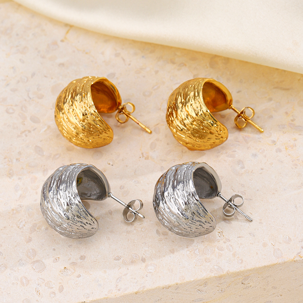 Geometric Earrings For Women, Waterproof Non Tarnish 18K Gold Plated With PVD Coated 304 Stainless Steel Posts