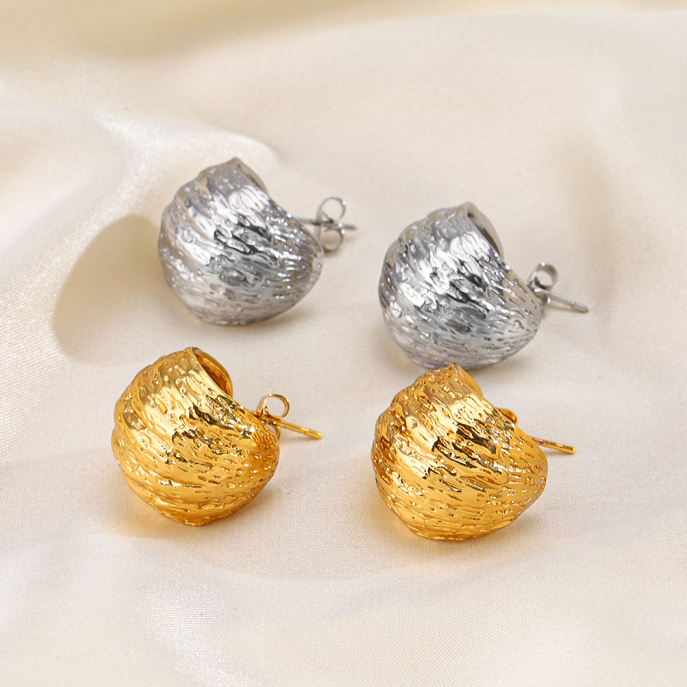 Geometric Earrings For Women, Waterproof Non Tarnish 18K Gold Plated With PVD Coated 304 Stainless Steel Posts 2