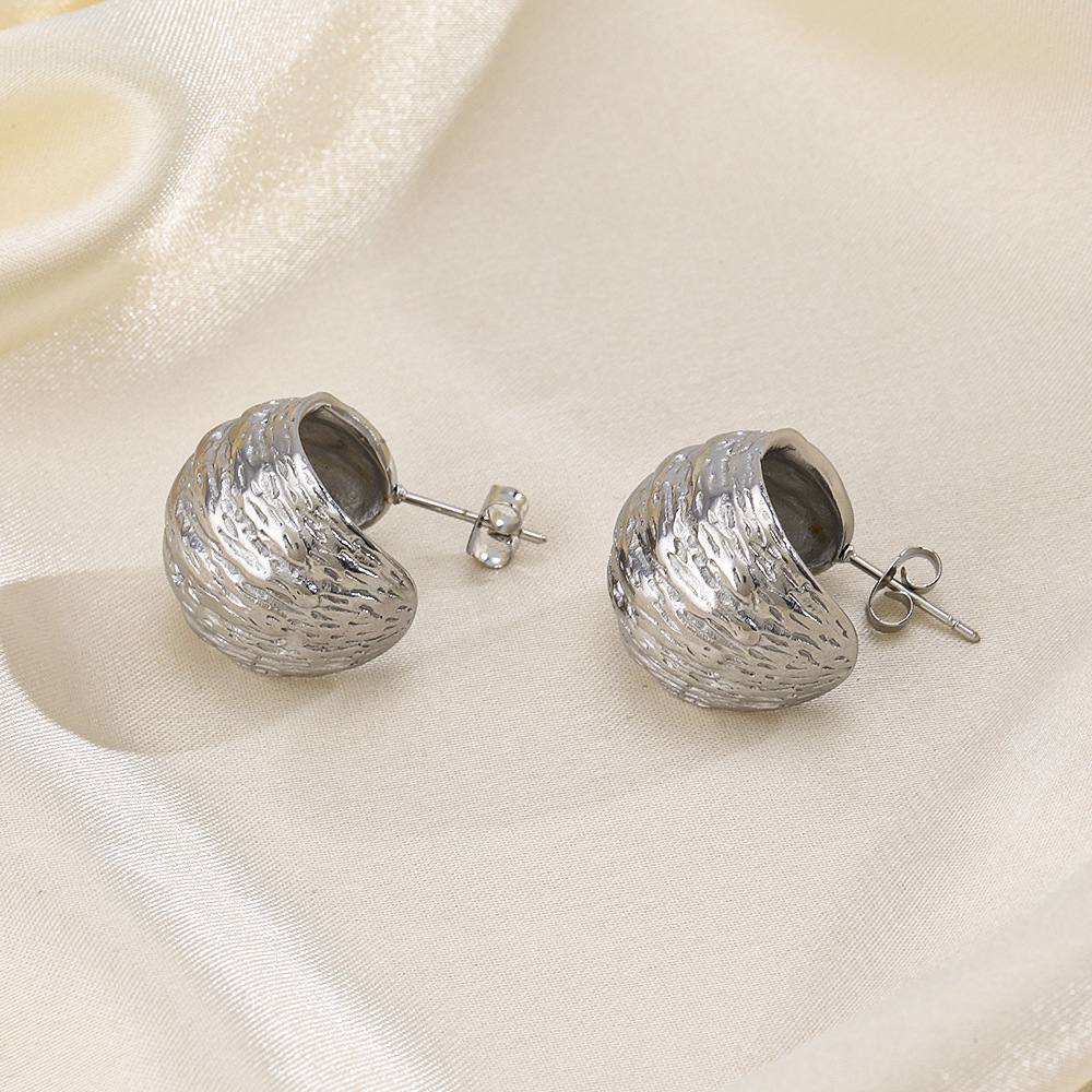 Geometric Earrings For Women, Waterproof Non Tarnish 18K Gold Plated With PVD Coated 304 Stainless Steel Posts 3