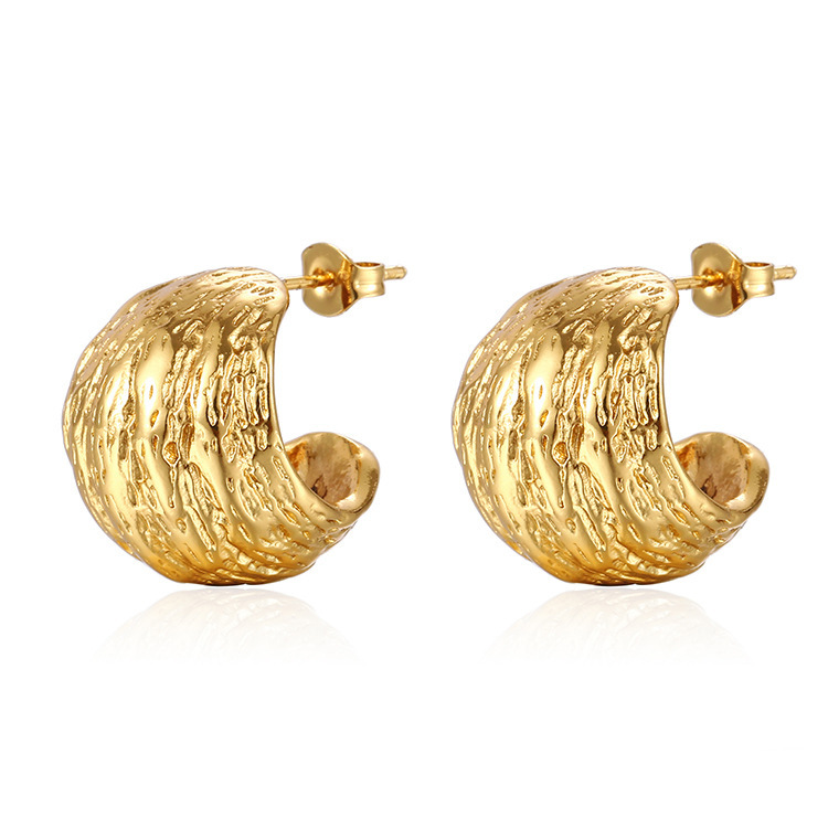 Geometric Earrings For Women, Waterproof Non Tarnish 18K Gold Plated With PVD Coated 304 Stainless Steel Posts 5