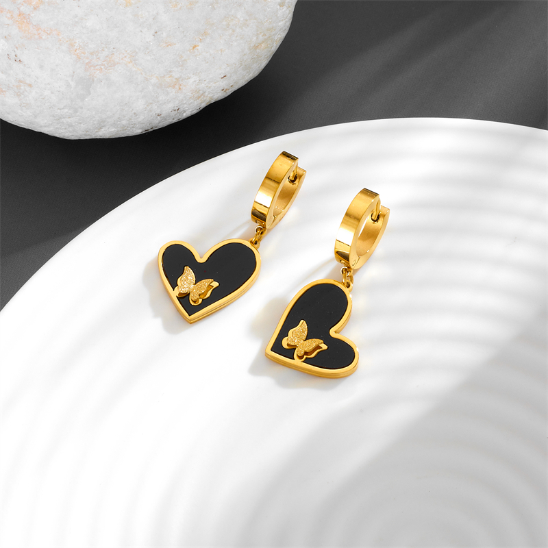 Geometric Electroplated Earrings For Women In 304 Stainless Steel With 18K Real Gold PVD Coating And Zircon Inlay 4