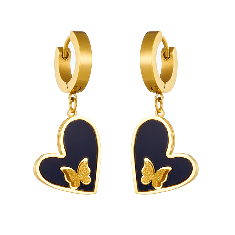 Geometric Electroplated Earrings For Women In 304 Stainless Steel With 18K Real Gold PVD Coating And Zircon Inlay 5