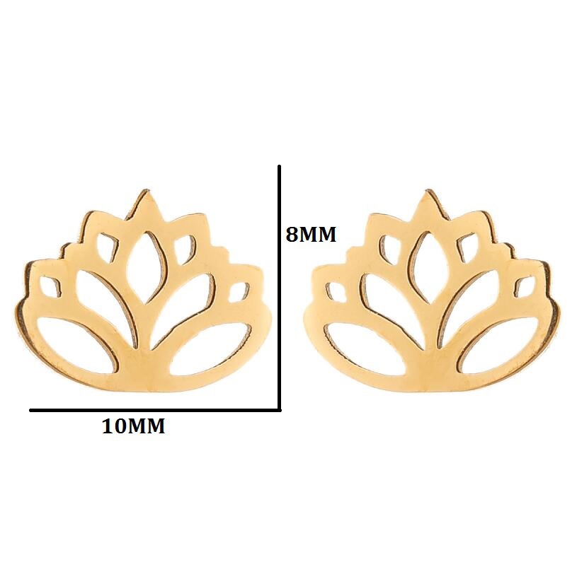 Heart Shape Earrings For Women, Waterproof 304 Stainless Steel With 18K Gold PVD Coating, 316 Stainless Steel Studs 2