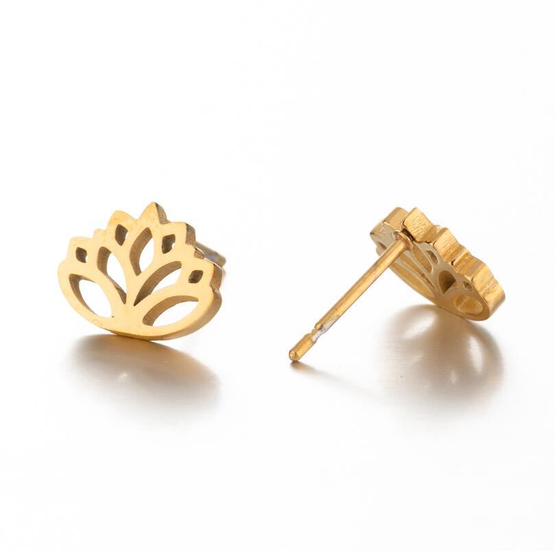 Heart Shape Earrings For Women, Waterproof 304 Stainless Steel With 18K Gold PVD Coating, 316 Stainless Steel Studs 4