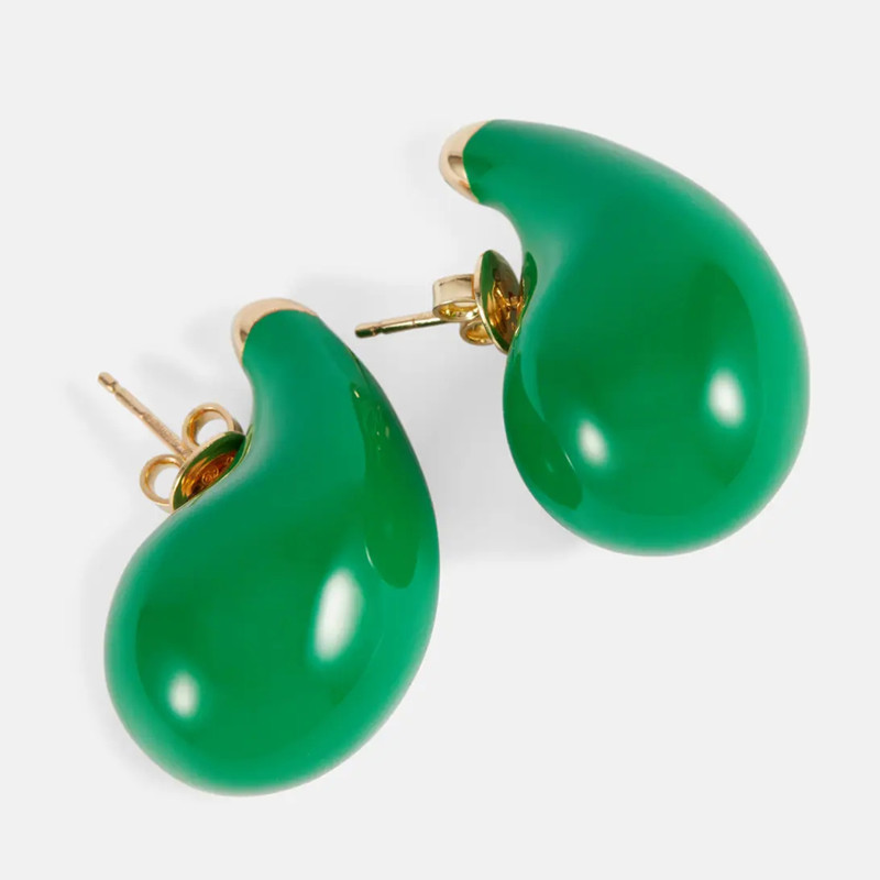 Water Droplets Earrings For Women, 1 Pair Stainless Steel Jewelry Featuring Elegant Droplet Design 4