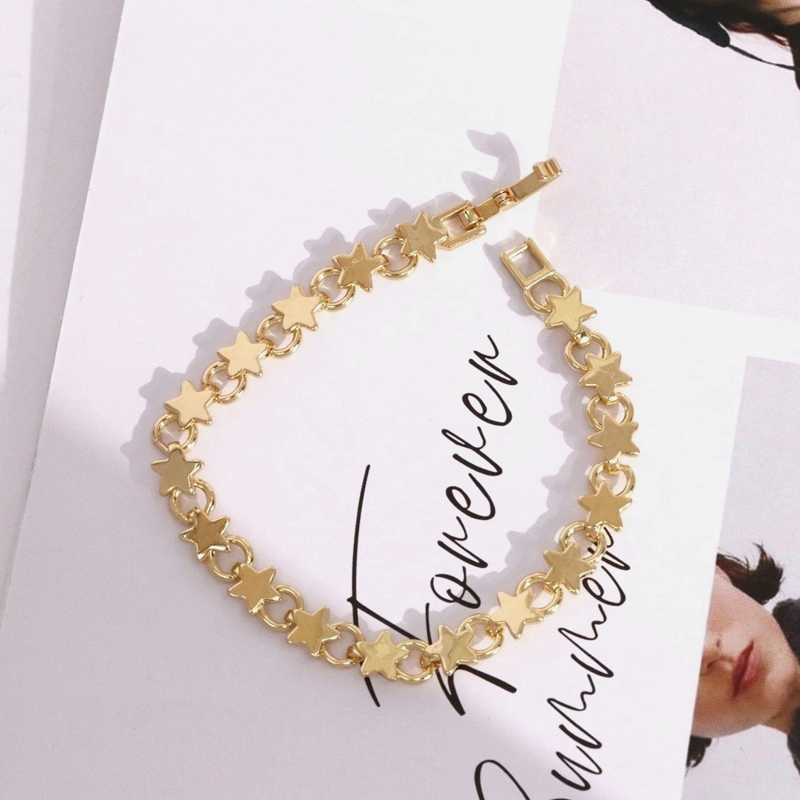 18K Gold Plated Zircon Micro-Paved Unisex Bracelet Fashionable Minimalist Design Versatile Accessory For Men And Women 5