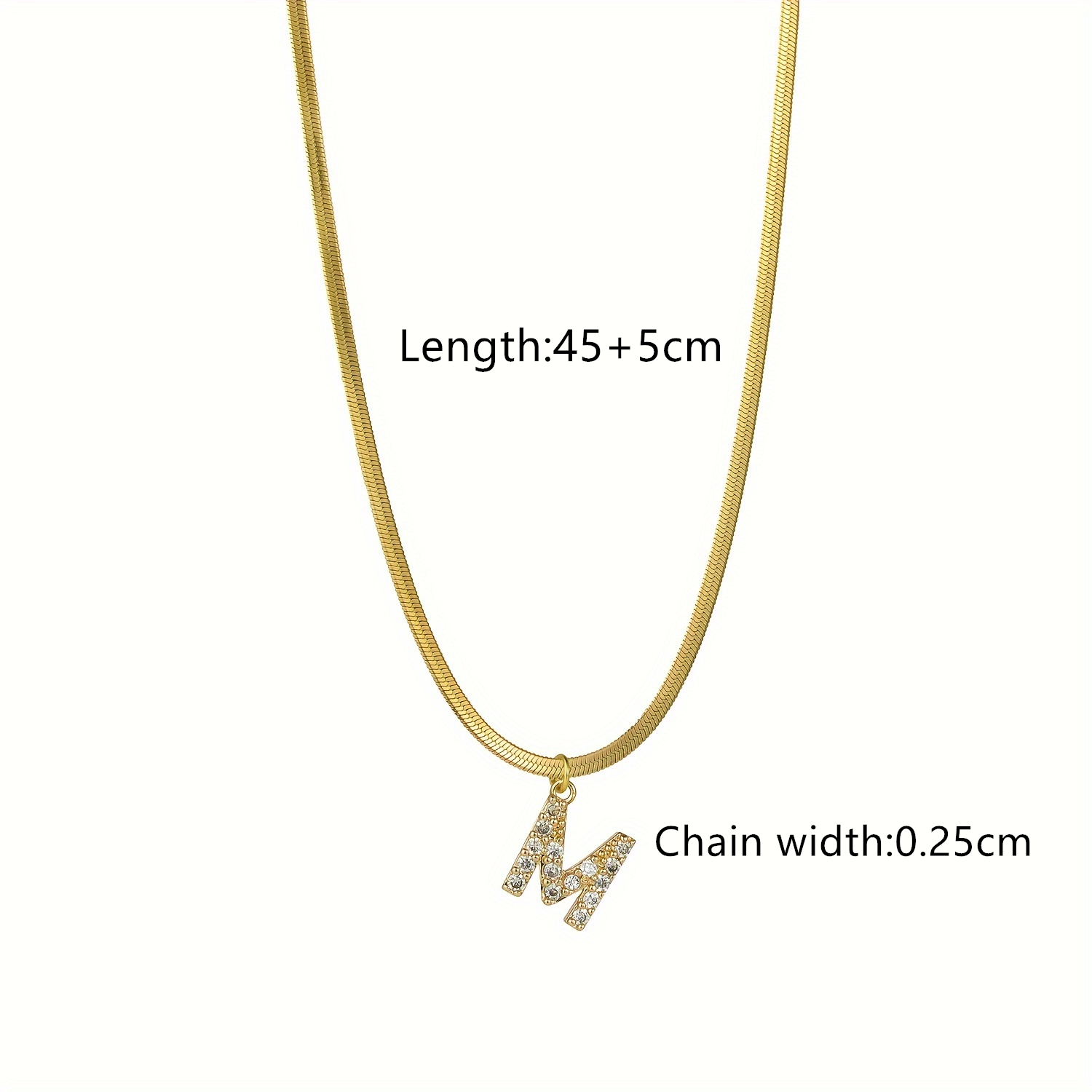 Waterproof Non Tarnish Gold Pendant Necklace For Women In Casual Style With 201 Stainless Steel Snake Chain 2