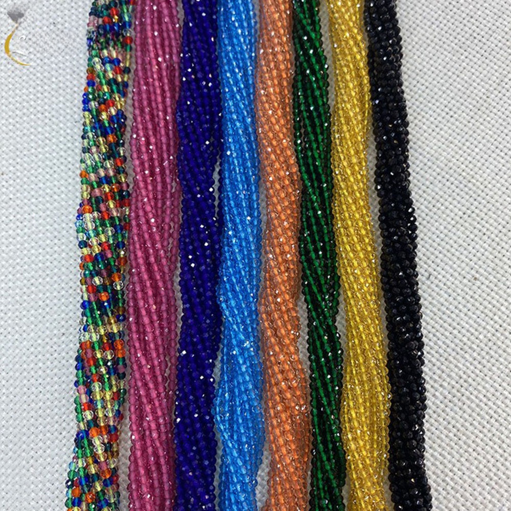 2-3mm Natural Cut Crystal Beads Glass Pointed Crystal Beads Handmade DIY Jewelry Bracelet Materials Necklace Accessories