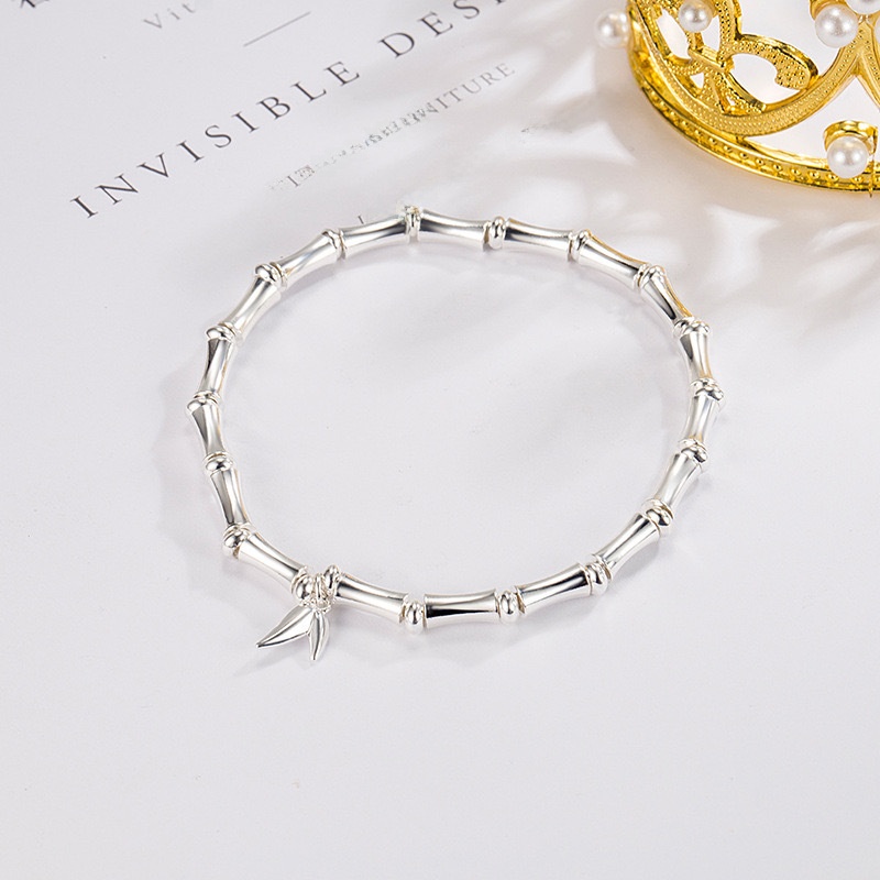 Sweet Bamboo Copper Bracelet For Women With Electroplated Gold Plating, Perfect For Business Occasions 2
