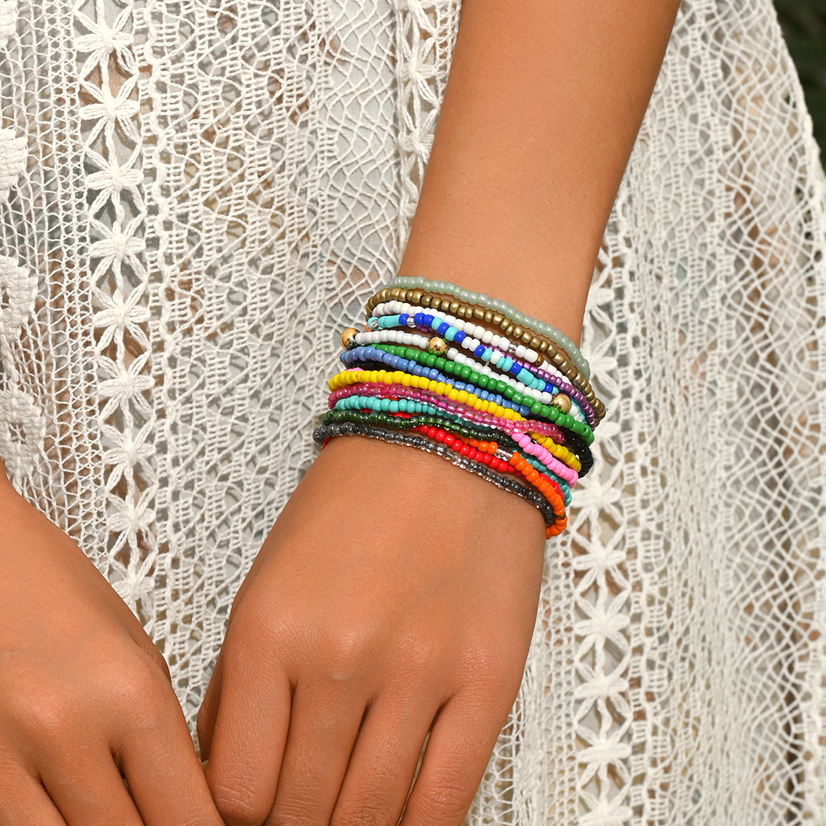 For Beading Glass Bracelets Bangle In Colour 3