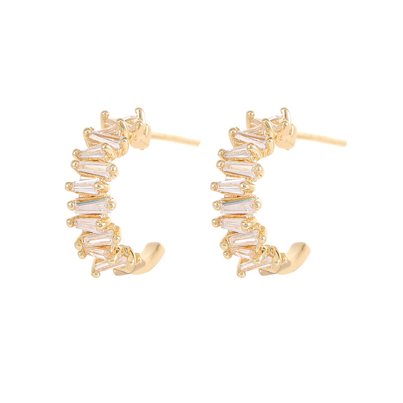 Bow Tie Earrings For Women With Copper Base And Zirconia Inlay, Featuring 925 Sterling Silver Ear Pins In Simple Style 5