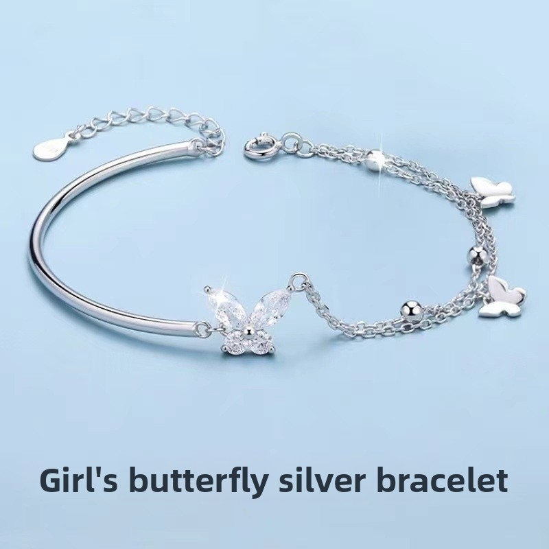 Butterfly Copper Bracelet For Women In New Style, Perfect For Valentine's Day Festival
