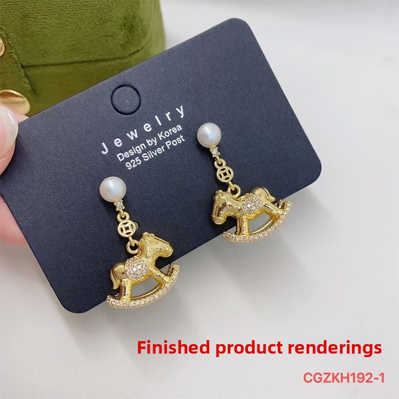 Butterfly Earrings For Women Featuring Real Gold Plated Copper With Zircon Inlay And Copper Ear Pins 3