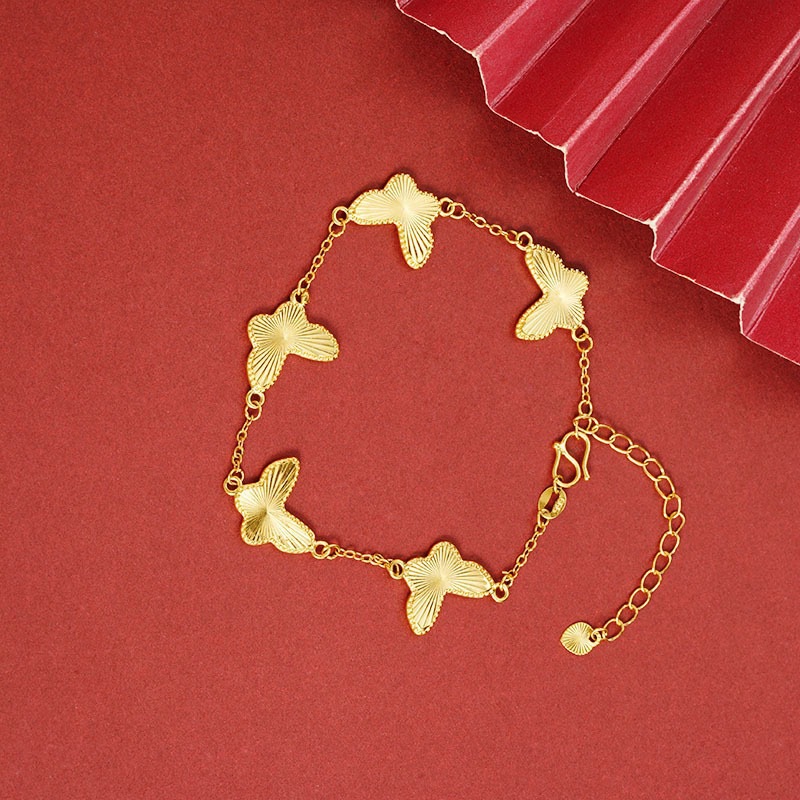 Butterfly Litmus Copper Bracelet For Women In Gold, Perfect For Business Occasions 2