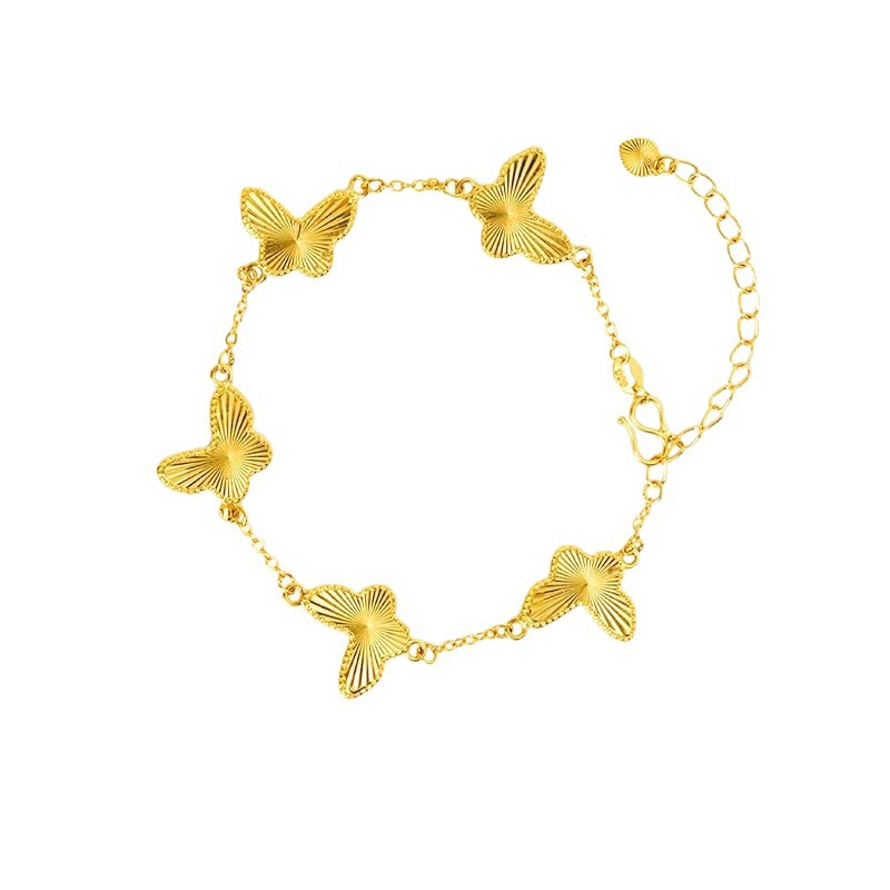 Butterfly Litmus Copper Bracelet For Women In Gold, Perfect For Business Occasions 5