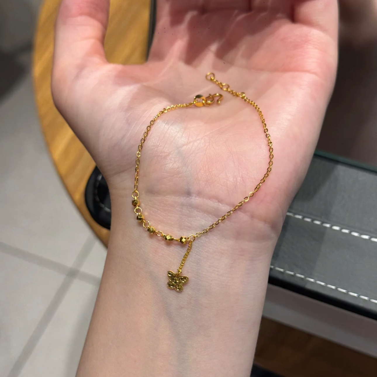 Butterfly Tassel Copper Bracelets For Women, Elegant Design Suitable For Business Occasions