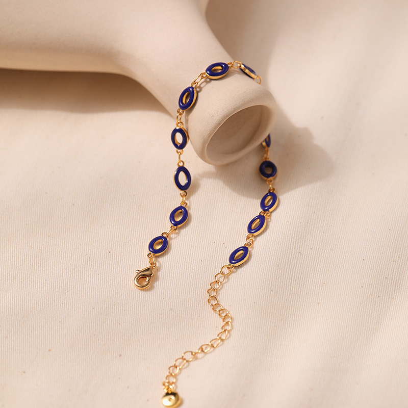 Copper Bracelet For Women Featuring Enamel Design With 18K Gold Plated Finish In Casual Style 5