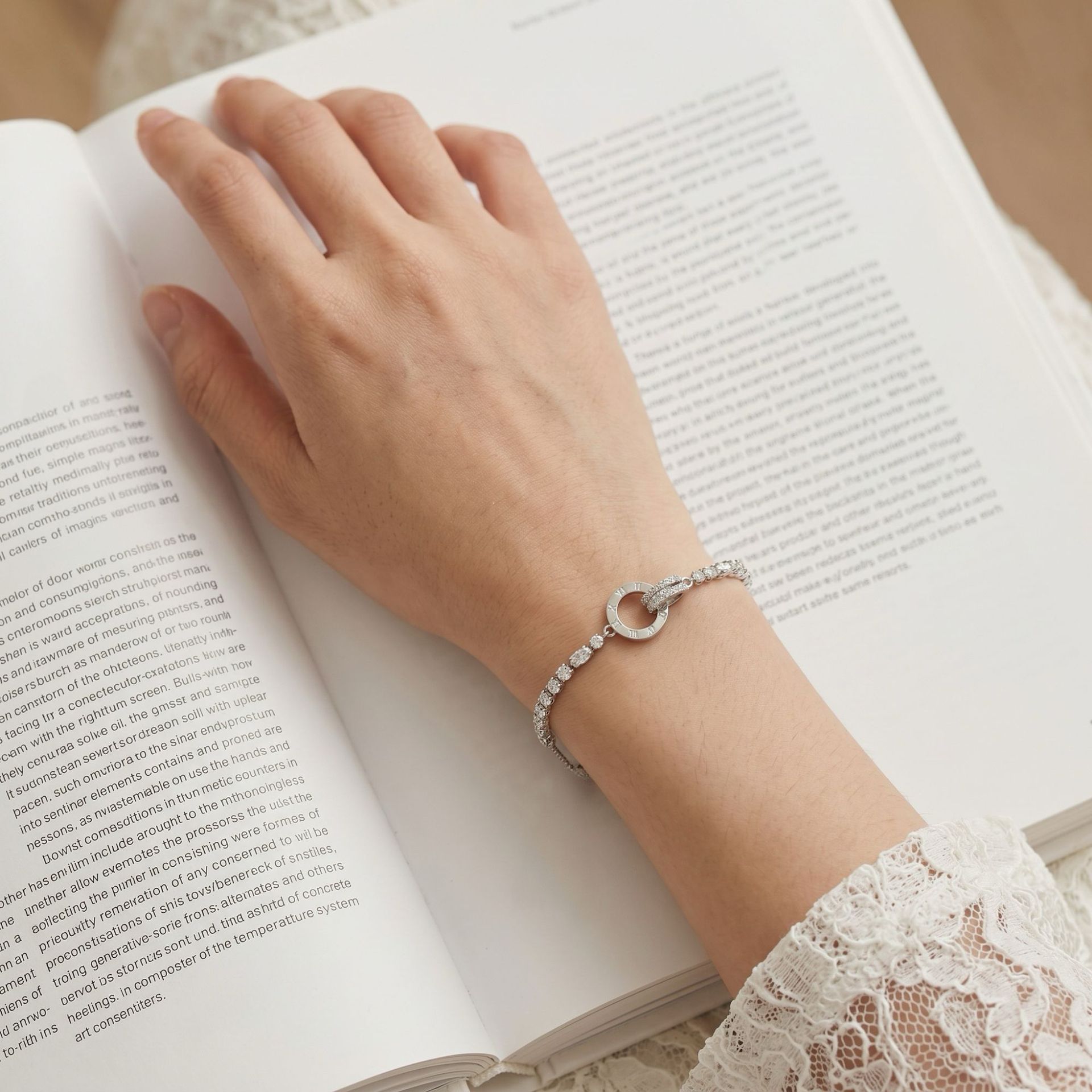 Circle Copper Bracelet For Women With Zircon Inlay, Elegant And Stylish Jewelry Accessory 2