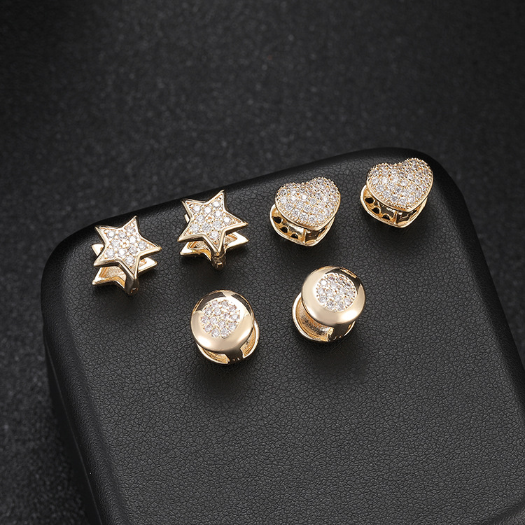 Circle Hoop Earrings For Women Featuring Copper Ear Pins And Zirconia Inlay In New Style