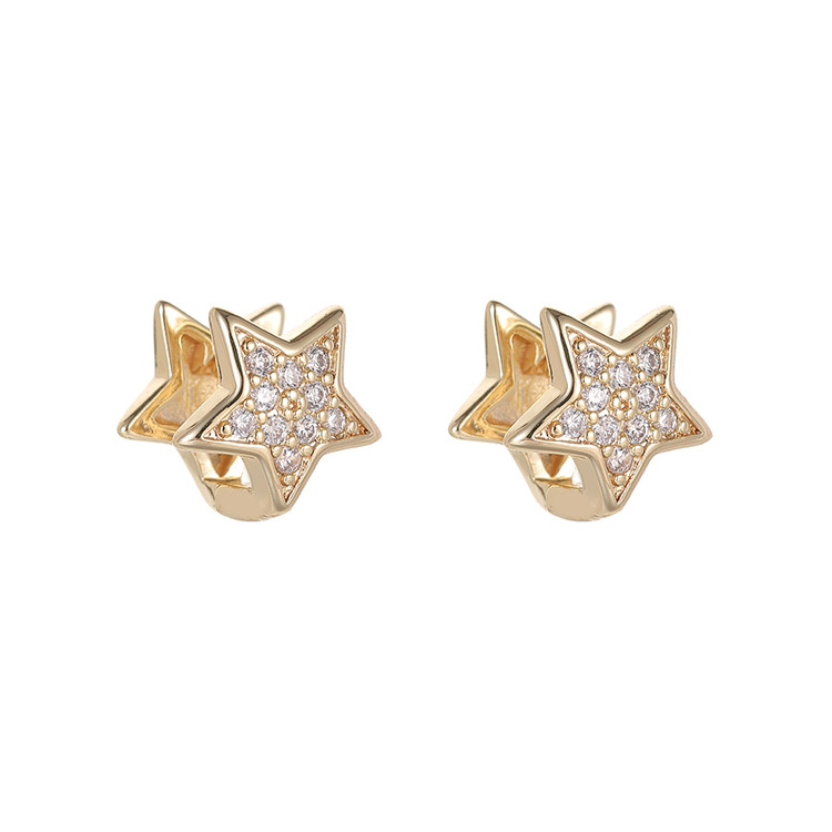 Circle Hoop Earrings For Women Featuring Copper Ear Pins And Zirconia Inlay In New Style 4