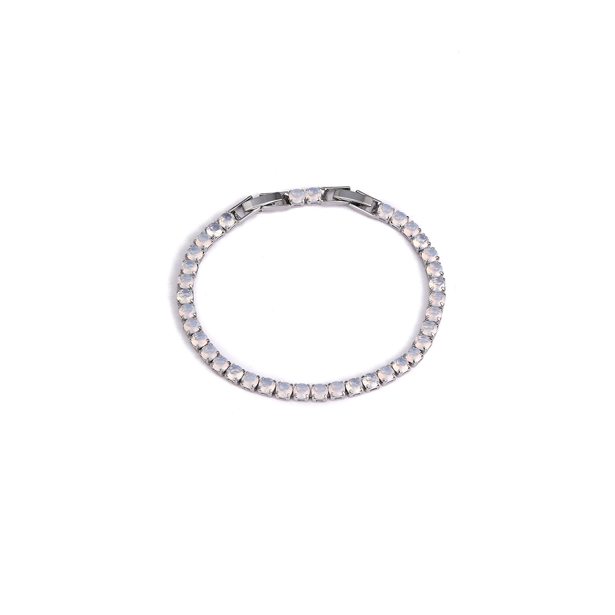 Geometric Copper Bracelets For Women With Polished Design Featuring 18K Gold Plated Finish And Zircon Inlay 2