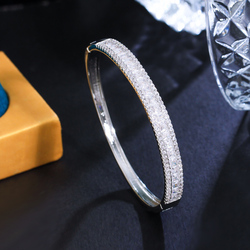 1 Copper Style Bracelet Delicate Colorful Jewelry Cubic Zirconia Crystal Rainbow Color Bracelet For Women Wedding Bride Luxury Accessories Suitable For Women Wedding Or Date Wear 7