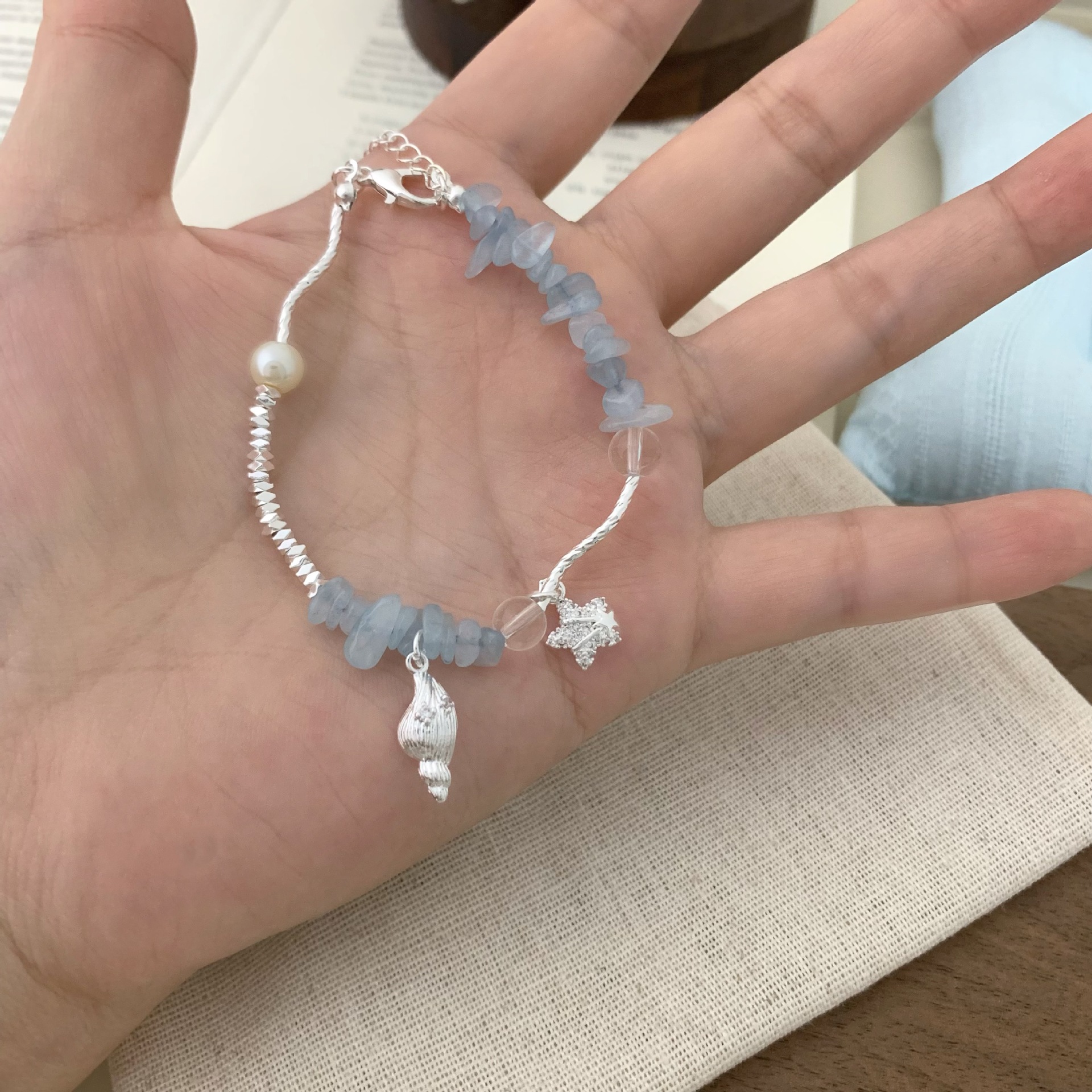 Conch Copper Bracelet For Women Featuring Electroplated Gold Plating And Durable Copper Chain And Pendant 3