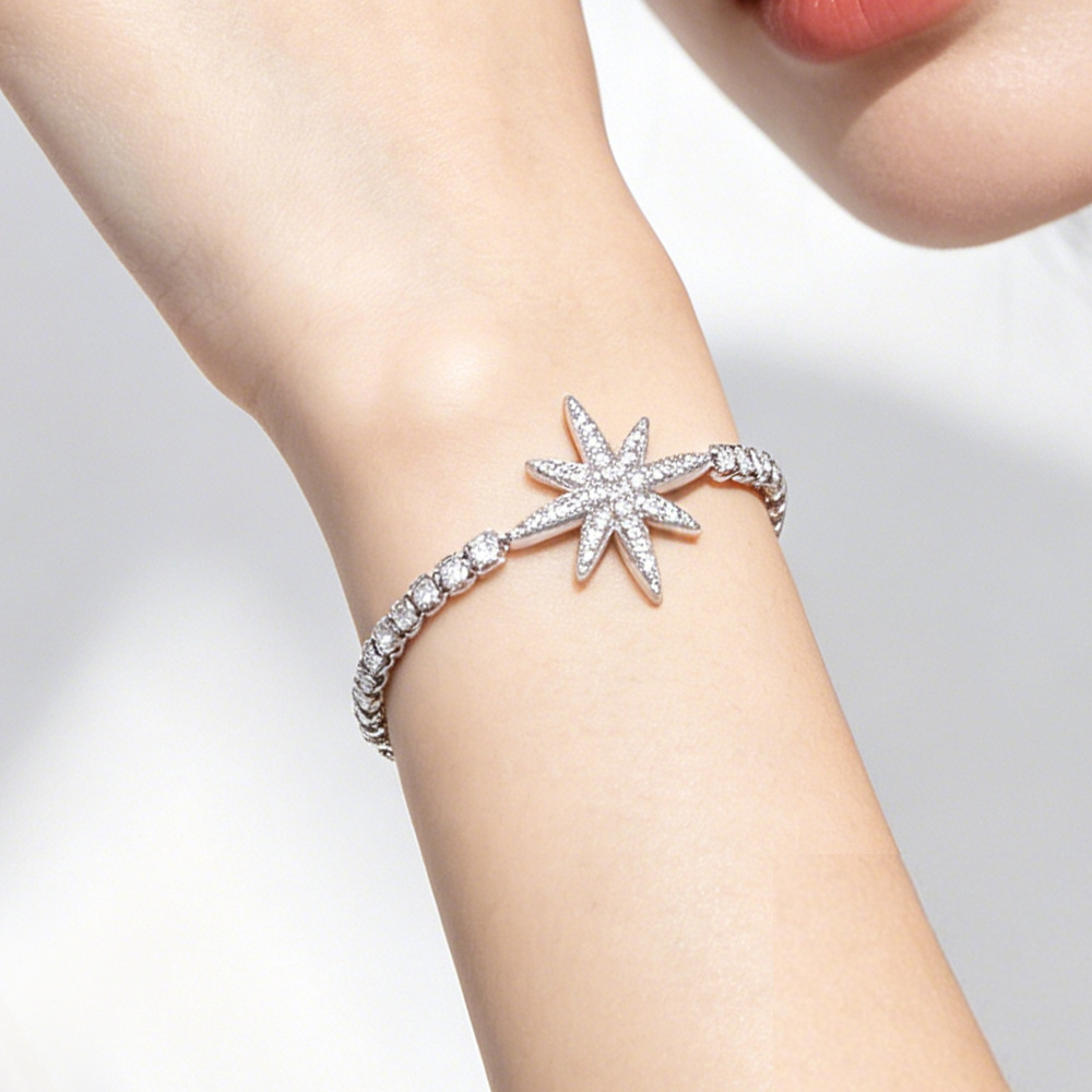 Starburst Copper Bracelet For Women In Gold Featuring Simple Style