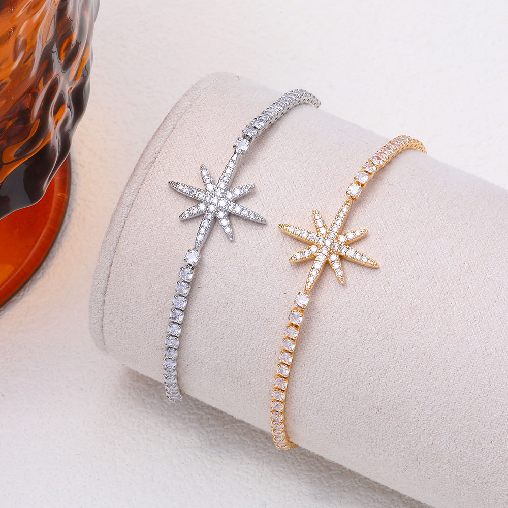 Starburst Copper Bracelet For Women In Gold Featuring Simple Style 2