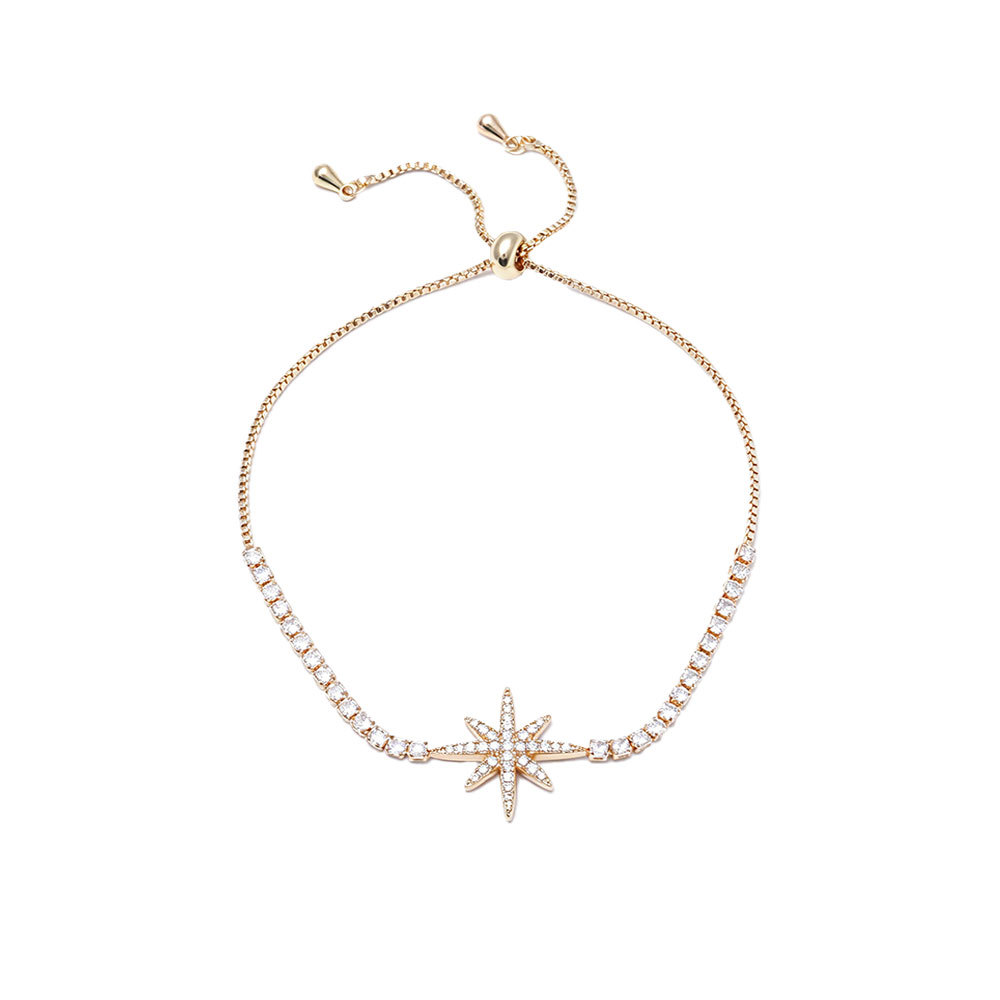 Starburst Copper Bracelet For Women In Gold Featuring Simple Style 5
