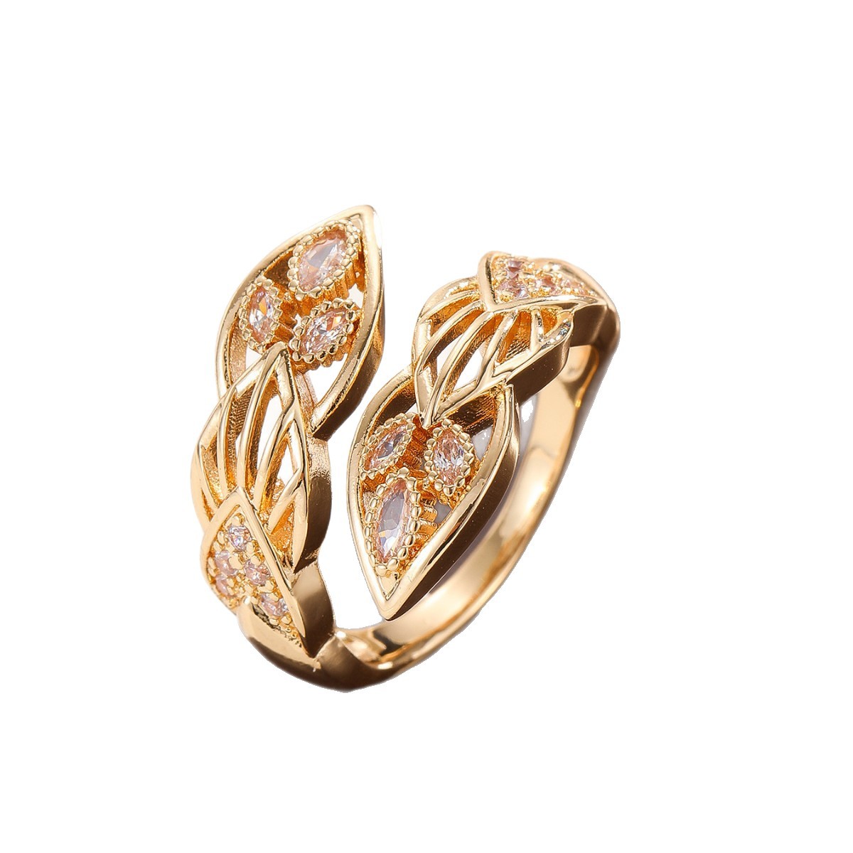 Couple Grain Copper Bangle In Gold Featuring Simple Style, 1 Pair 5