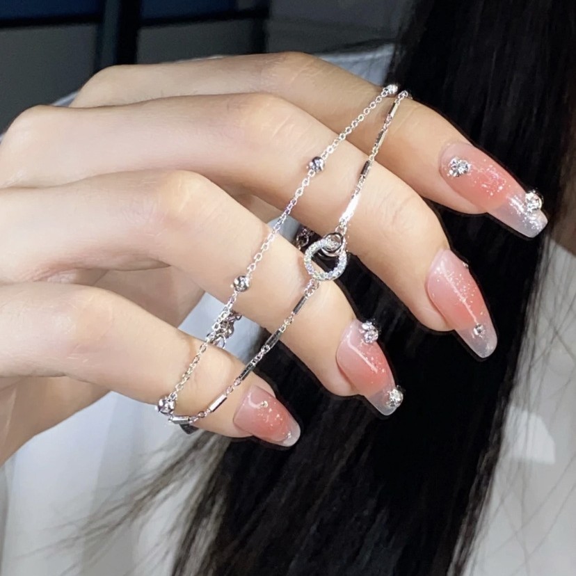 Double Ring Copper Bracelet For Women With Electroplated Gold Plating, Simple Style Suitable For Business 2