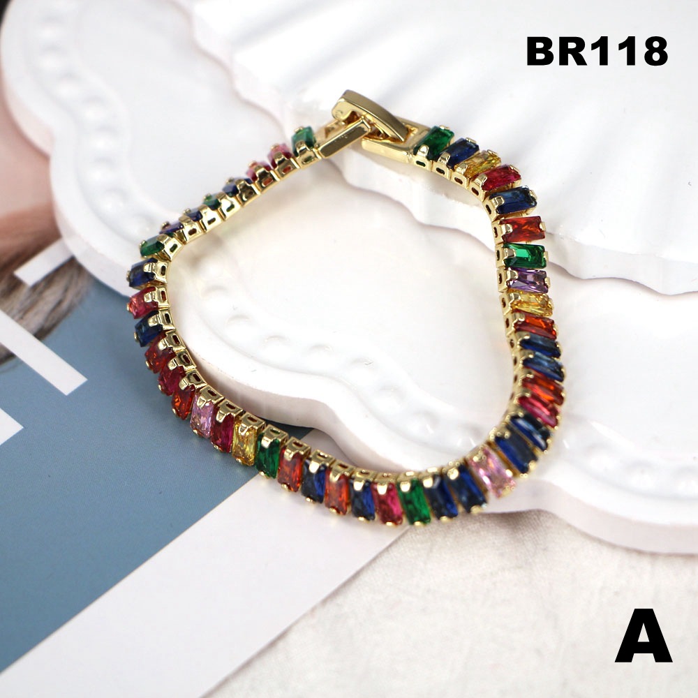 Geometric Copper Bracelet For Women Featuring Electroplated Design With Artificial Gemstones, Ideal For Anniversary 5
