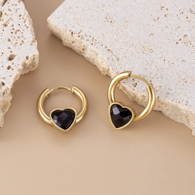 Square Drop Earrings For Women Featuring 18K Gold Plated Design With 304 Stainless Steel Posts And Zircon Inlay 7