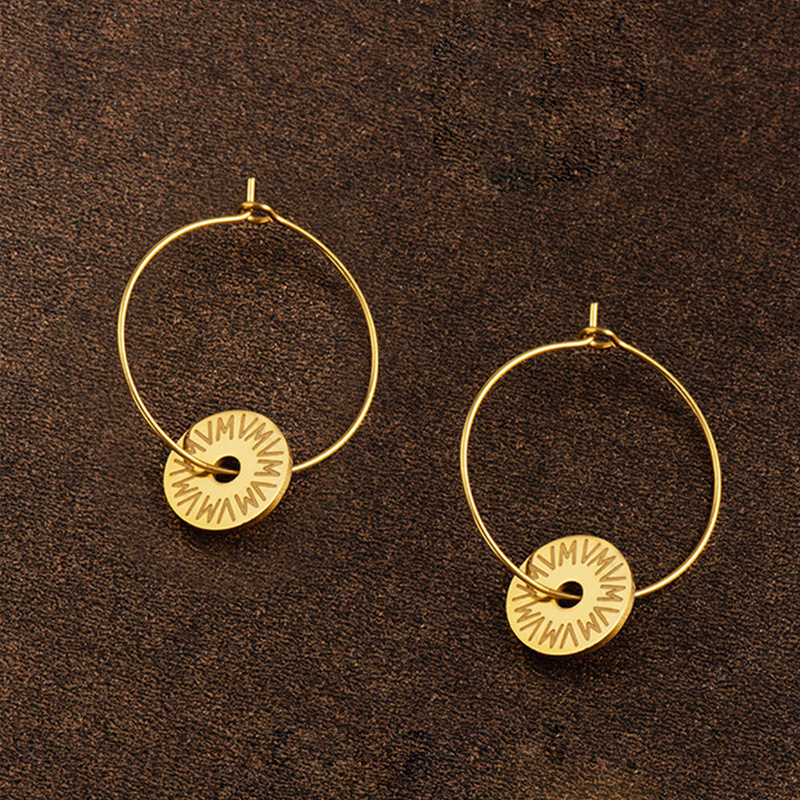 Women’s Electroplated Leaf Drop Earrings In 18K Gold PVD Coated 304 Stainless Steel With Artificial Gemstones 2