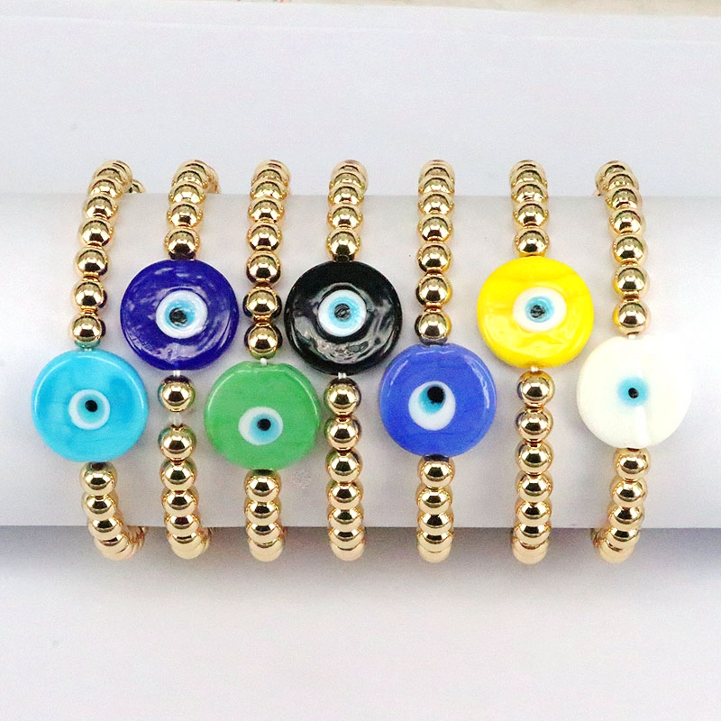 Geometric Glass Bracelet For Women Featuring Irregular Design With Glass Bead Inlay In IG Style
