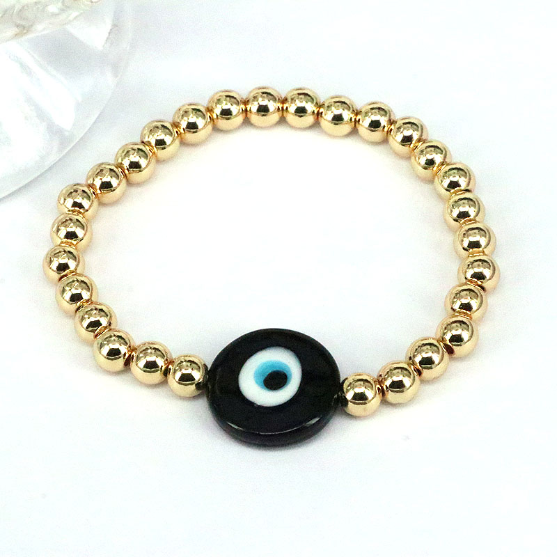 Geometric Glass Bracelet For Women Featuring Irregular Design With Glass Bead Inlay In IG Style 3