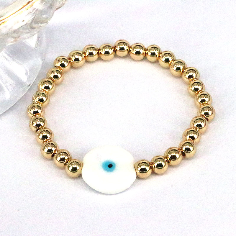 Geometric Glass Bracelet For Women Featuring Irregular Design With Glass Bead Inlay In IG Style 5