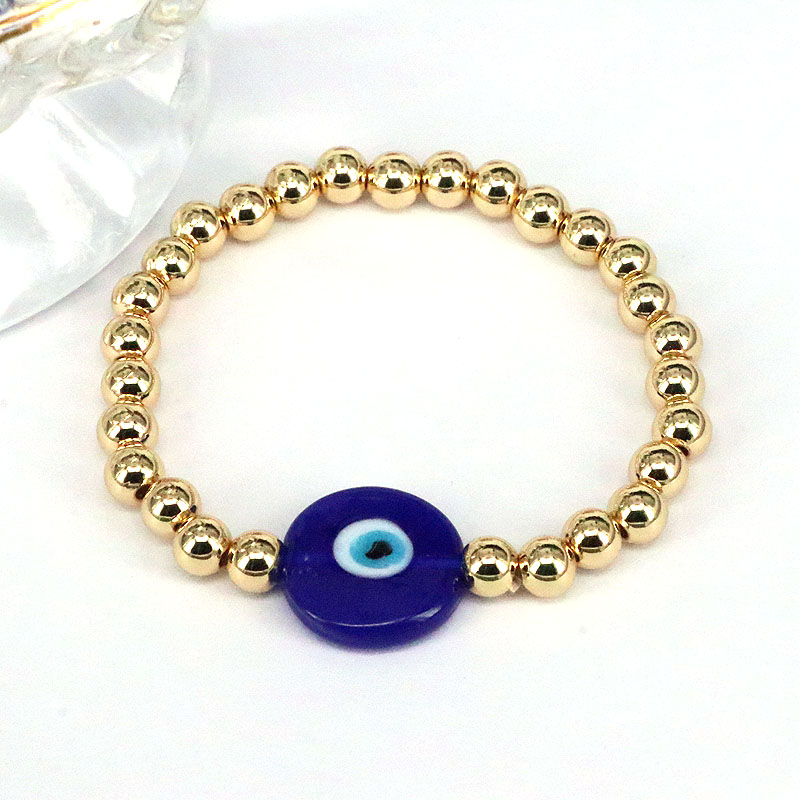 Geometric Glass Bracelet For Women Featuring Irregular Design With Glass Bead Inlay In IG Style 6