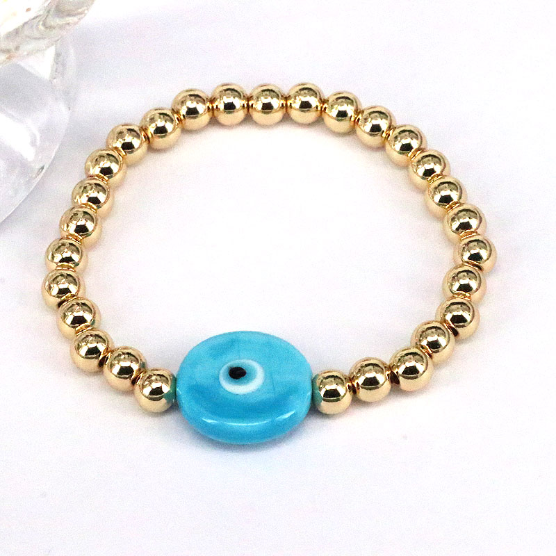 Geometric Glass Bracelet For Women Featuring Irregular Design With Glass Bead Inlay In IG Style 7