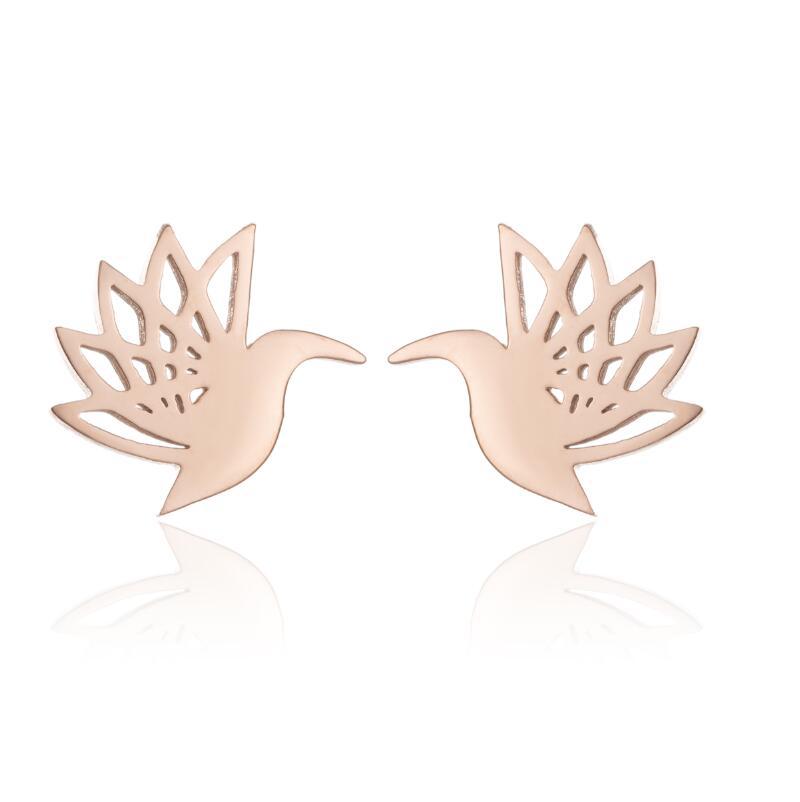 Electroplated Animal Zodiac Stud Earrings For Women With 304 Stainless Steel Ear Pins And 18K Real Gold PVD Coating 4