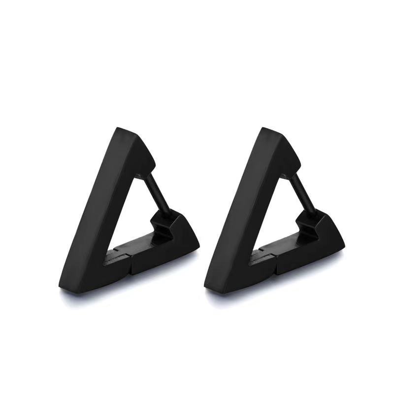 Fashion Geometric Clip Earrings Featuring 18K Real Gold Plated Electroplated Design With 201 Stainless Steel Posts For Unisex 3