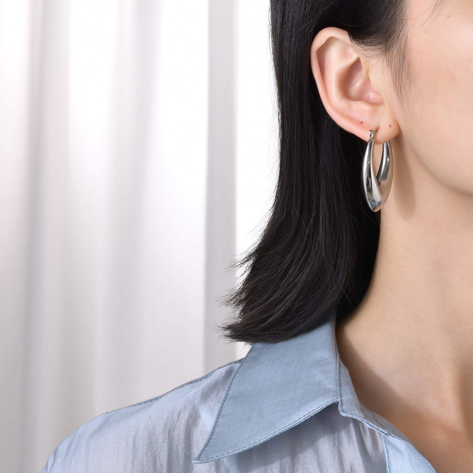 Fashion Geometric Earrings For Women, Waterproof Non Tarnish 201 Stainless Steel, Real Gold Plated With 0.03µm-0.05µm Thickness 2