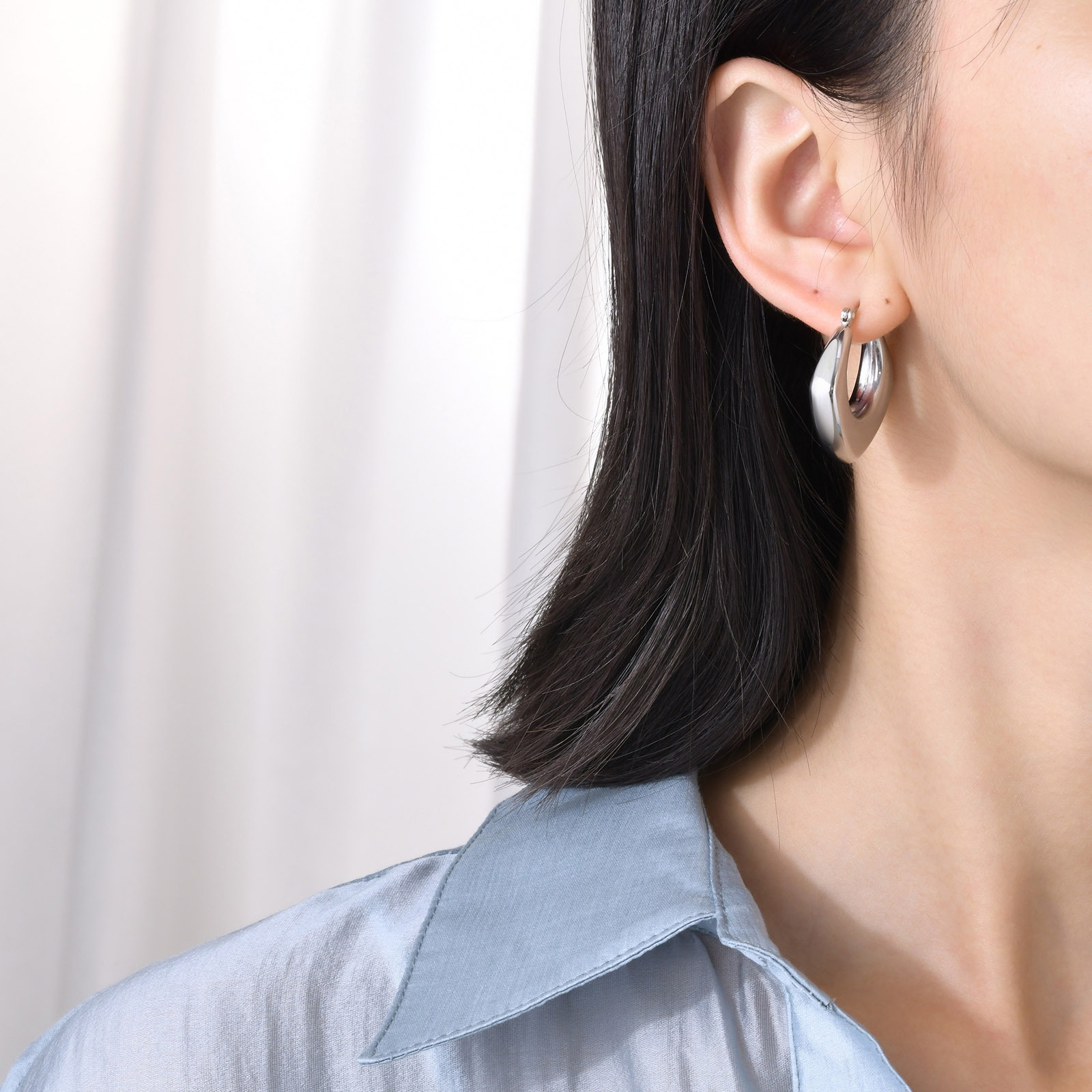 Fashion Geometric Earrings For Women, Waterproof Non Tarnish 201 Stainless Steel, Real Gold Plated With 0.03µm-0.05µm Thickness 5