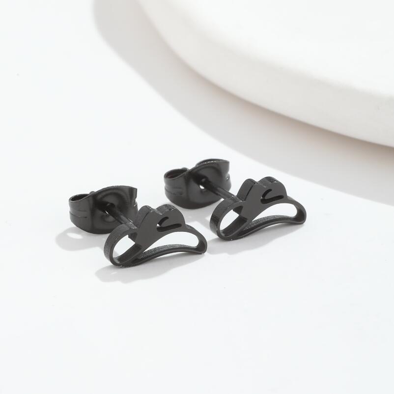 Electroplated Hat Earrings For Women With 316 Stainless Steel Studs And Real Gold PVD Coating 4