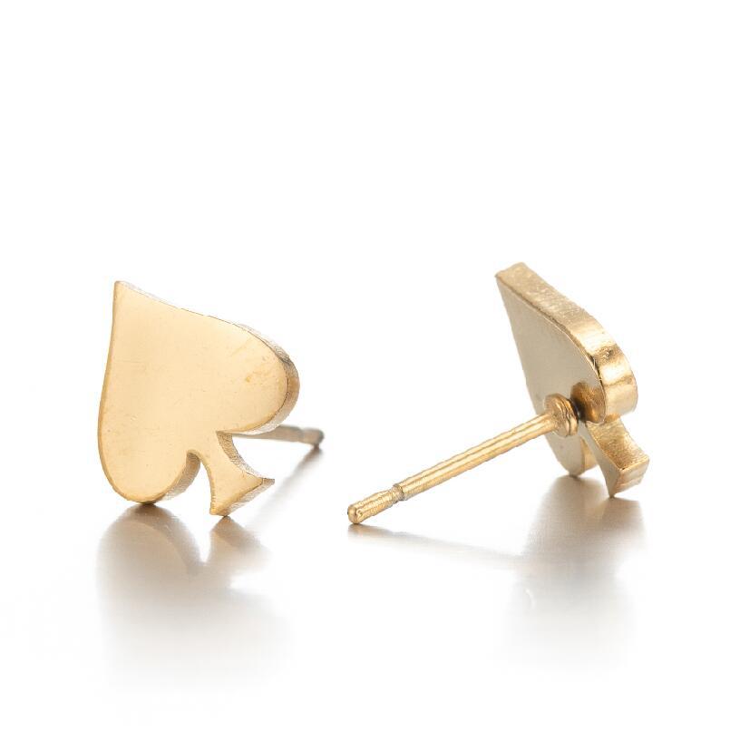 Geometric Cut 18K Real Gold Plated Earrings For Women With 304 Stainless Steel Studs Featuring PVD Coating 5